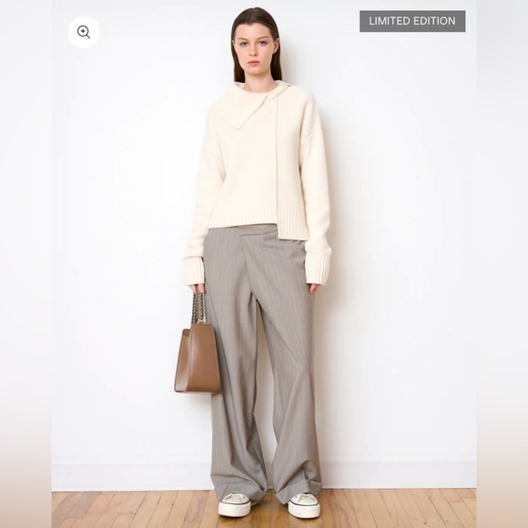 THE ASYMMETRICAL TURTLENECK sweater - Picture 3 of 9